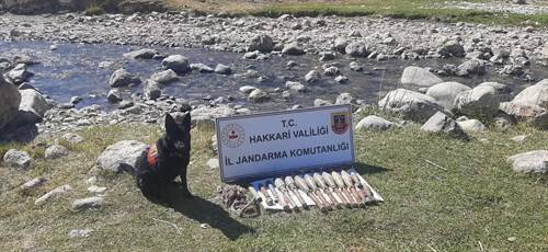 Yüksekova kırsalında silah ve mühimmat ele geçirildi