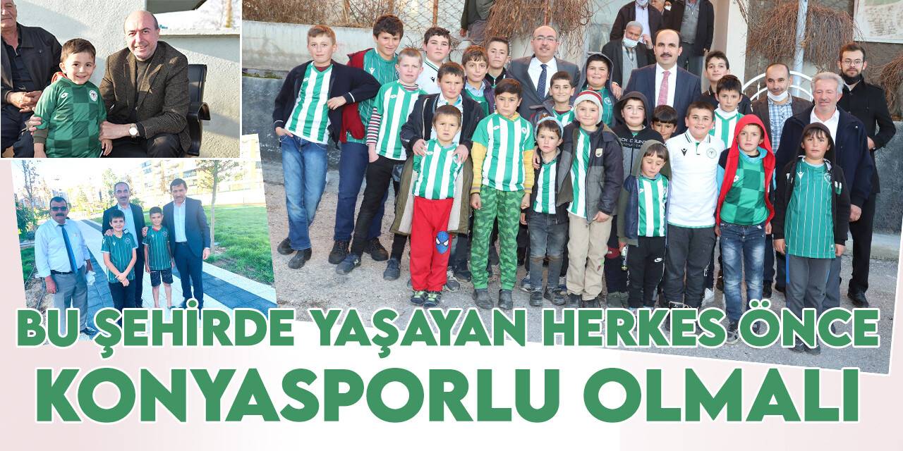 Başkanlar çocuklara  Konyaspor sevgisi aşılıyor