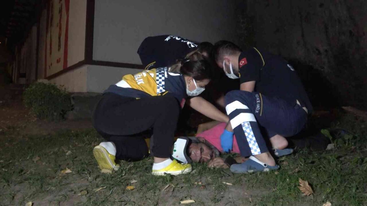 Keyif yapmak için çıktığı 5 metrelik duvardan düşen kişi yaralandı