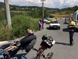 Patpat Motosikletle Çarpıştı: 2 Yaralı