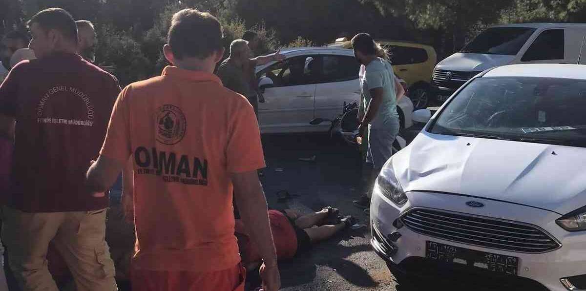 Fethiye’de motosiklet ile otomobil çarpıştı: 1 ölü, 2 yaralı