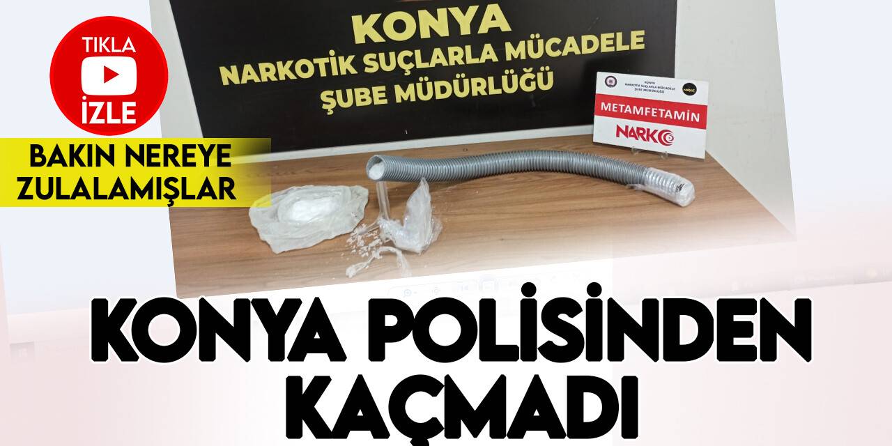 Konya polisinden uyuşturucu operasyonu