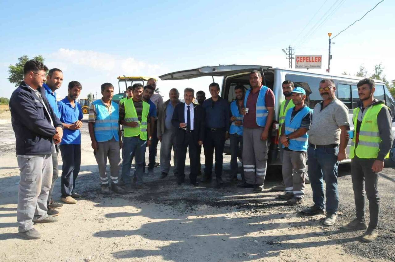 Akşehir’de yollar asfaltlanıyor