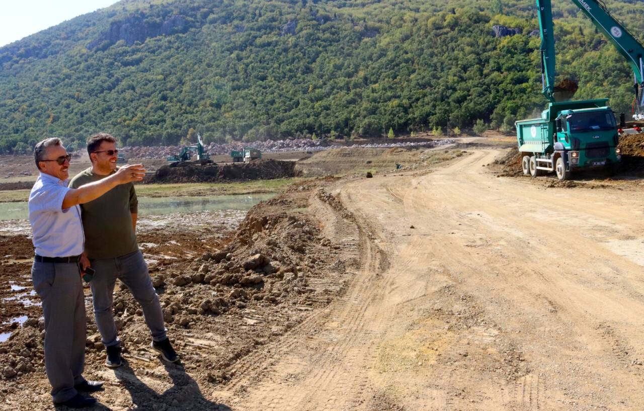 Kuğulu ‘da gölet çalışmaları tamamlanıyor