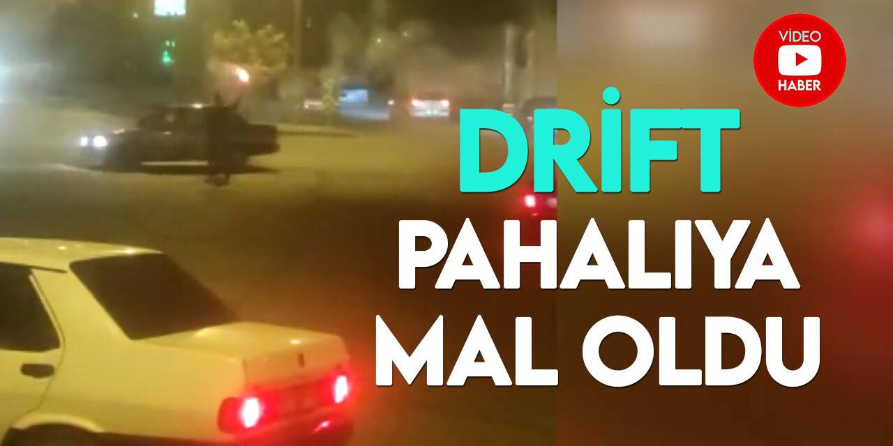 Konya'da cadde ortasında drift yapan magandalara 27 bin TL ceza