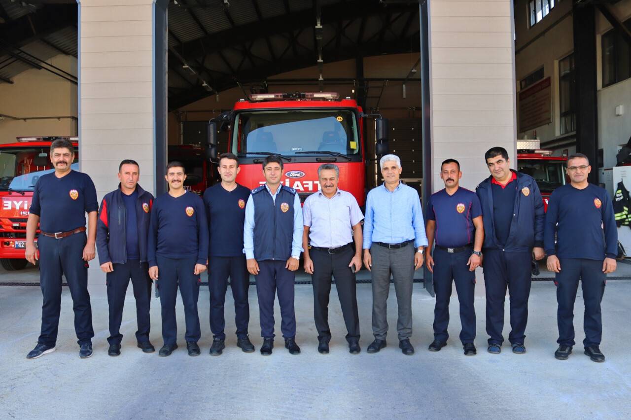 Başkan Tutal’dan itfaiye amirliğine ziyaret