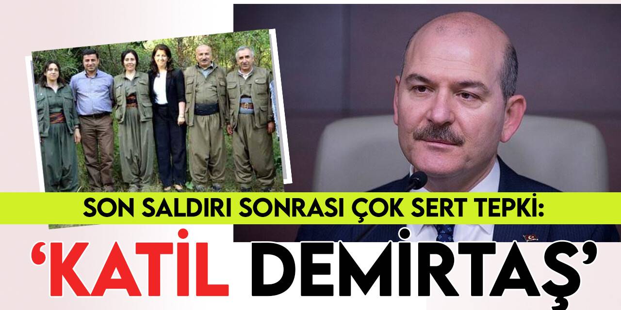 İçişleri Bakanı Süleyman Soylu'dan Selahattin Demirtaş'a çok sert tepki: "İğrenç, aşağılık Katil!"