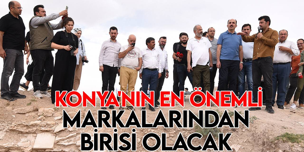 Başkan Altay ve Başkan Kılca Savatra Antik Kenti’nde Konya basınıyla buluştu