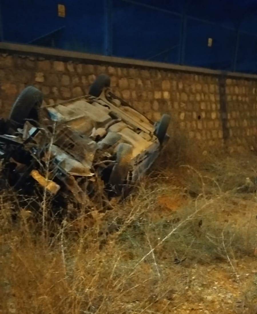 Konya'da iki otomobilin çarpışması sonucu 2 kişi yaralandı