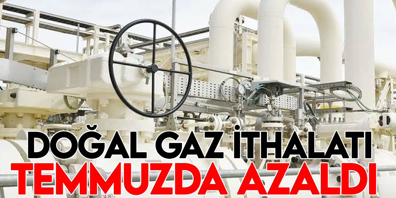 Türkiye'nin doğal gaz ithalatı temmuzda yüzde 15,7 azaldı