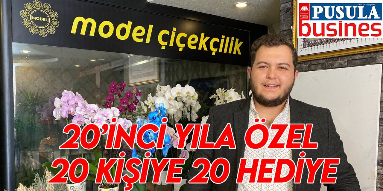 20’inci yıla özel 20 kişiye 20 hediye