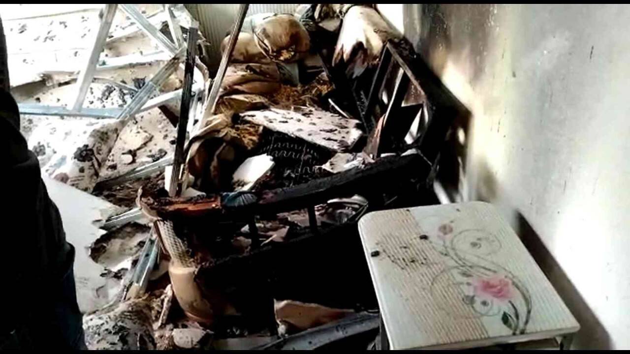 Doğalgaz patlamasında karı koca yaralandı