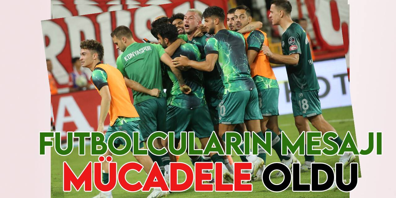 Konyasporlu futbolculara göre puan mücadelenin sonucu