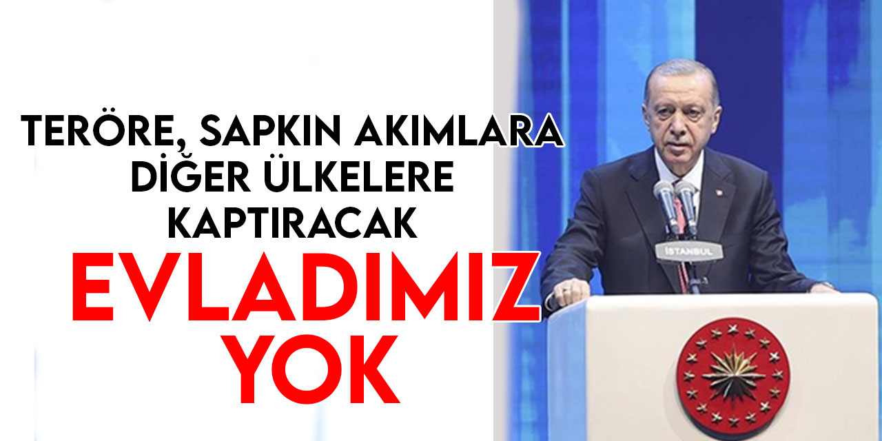 Cumhurbaşkanı Erdoğan: Siz gençler hedeflerinize kararlılıkla yürüyecek azme, iradeye, güce, kabiliyete sahipsiniz