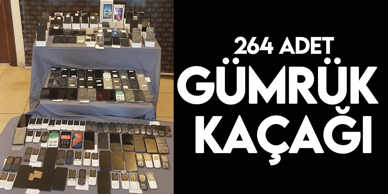 Osmaniye’de 264 adet gümrük kaçağı cep telefonu ele geçirildi