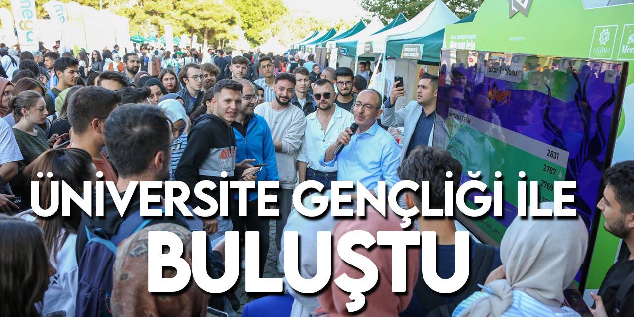 Meram Belediye Başkanı Kavuş üniversiteli gençler  ile bir araya geldi