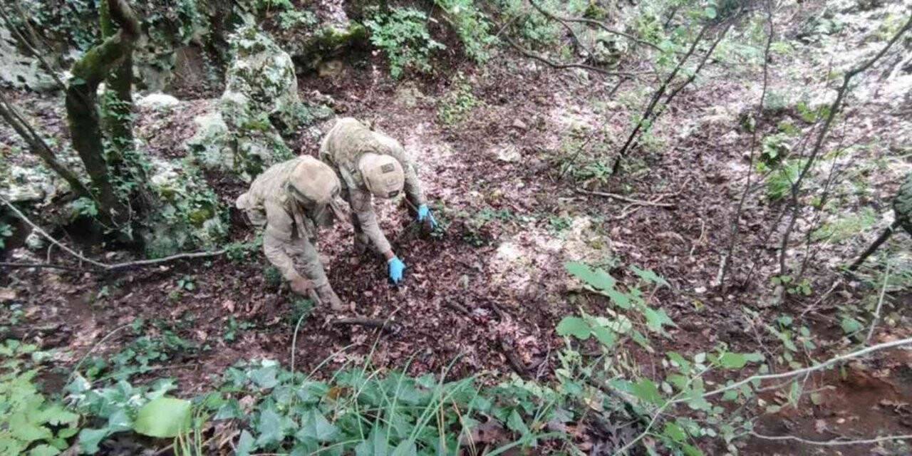 Amanoslar’da PKK’ya ait 2 depoda çok sayıda gıda maddesi ele geçirildi