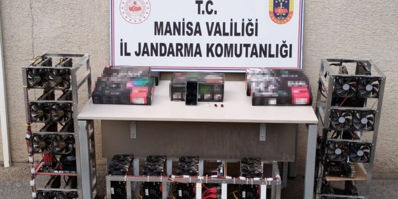Manisa’da yasadışı kripto para madenciliğine baskın