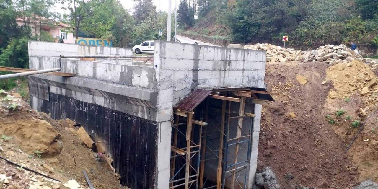 Çubukluosmaniye’de menfezin betonarmesi tamamlandı