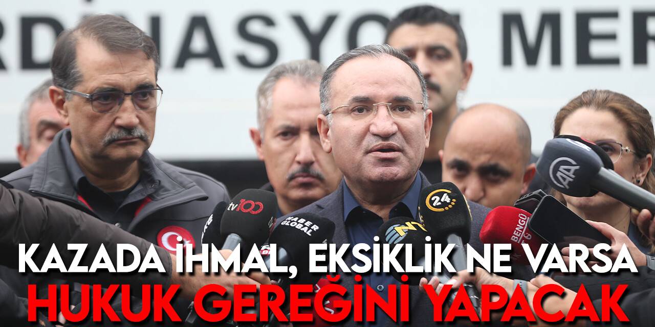 Bakan Bozdağ: Amasra'da maden ocağındaki patlama ile ilgili soruşturmayı 5 savcı sürdürüyor