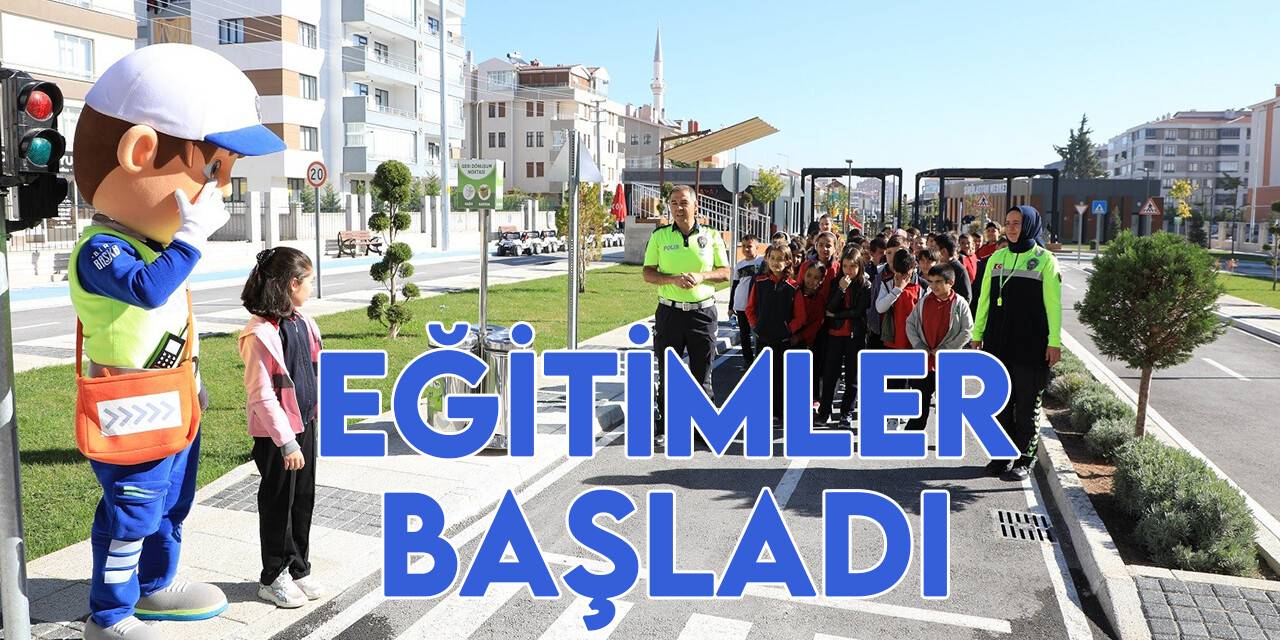 Karatay Trafik Eğitim Parkında eğitimler başladı
