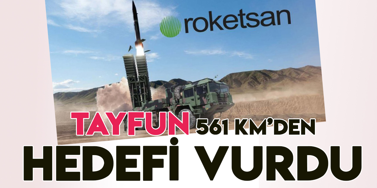 Türkiye'nin ilk kısa menzilli balistik füzesi TAYFUN test edildi