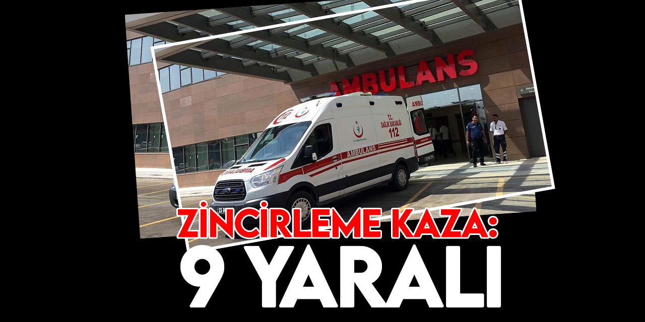 Konya'da üç aracın çarpışması sonucu 9 kişi yaralandı