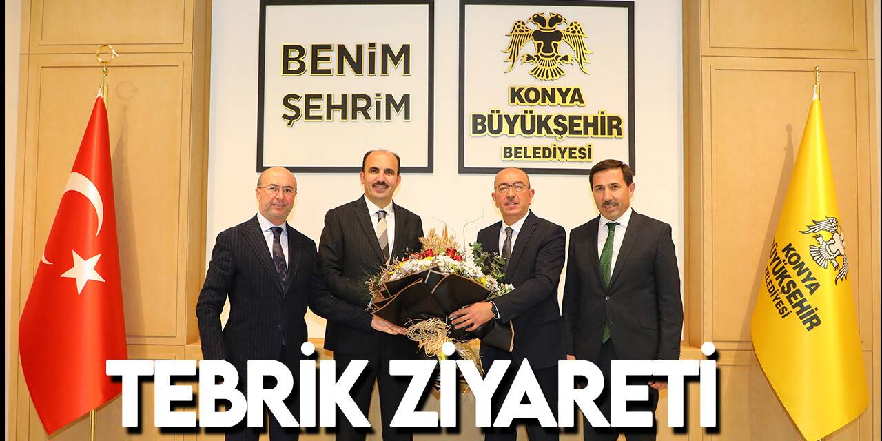 Konya protokolünden Başkan Altay’a tebrik ziyareti