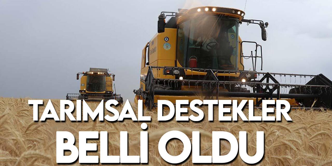 Çiftçilere bu yıl için ödenecek tarımsal destekler belirlendi