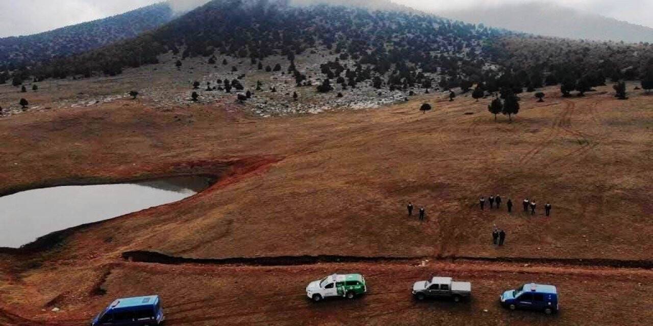 Kütahya’da kaçak avcılara yönelik dronla denetim