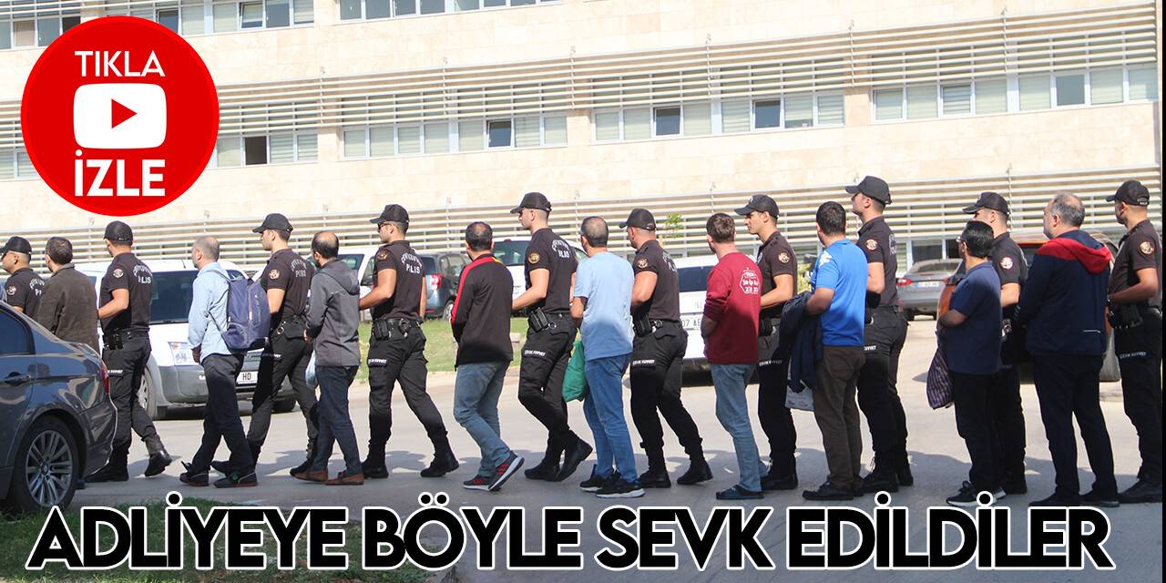 Konya'nın da  olduğu 10 ildeki FETÖ operasyonunda gözaltına alınan 102 şüpheli adliyeye sevk edildi