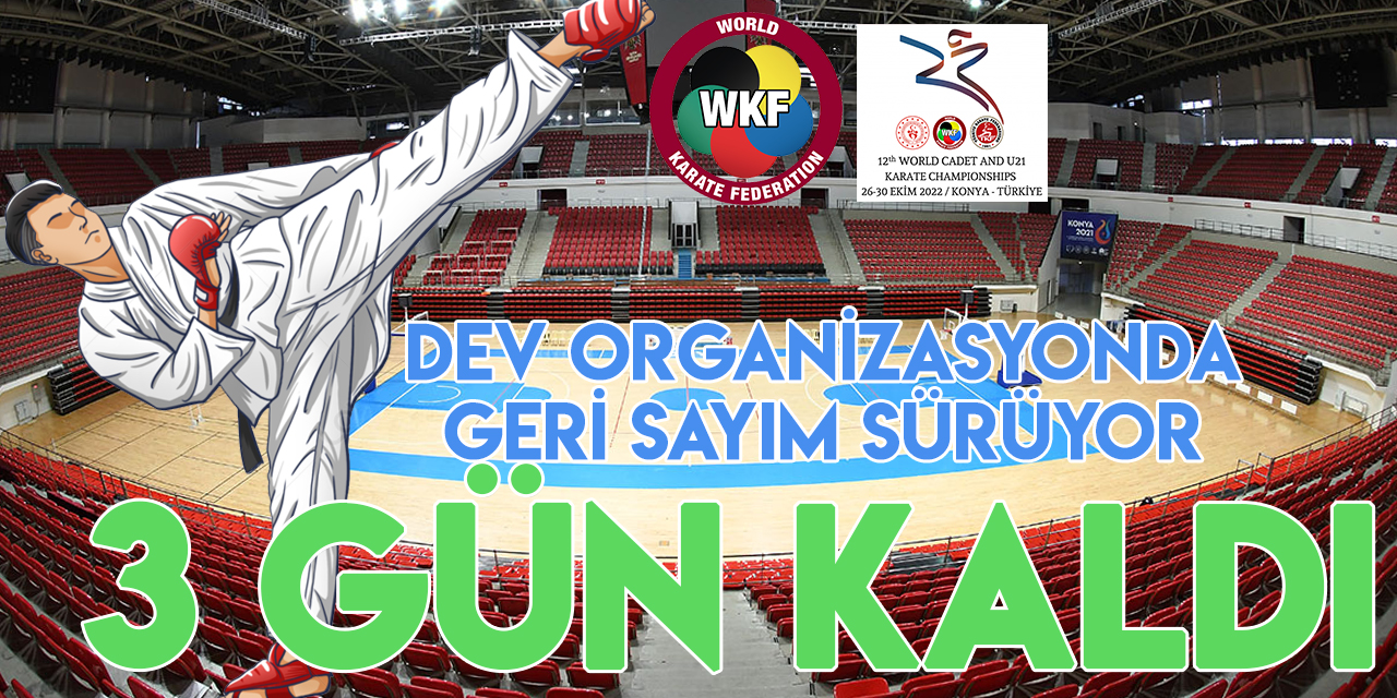 Konya, Dünya Karate Şampiyonası'nda 3 bin kişiyi ağırlayacak