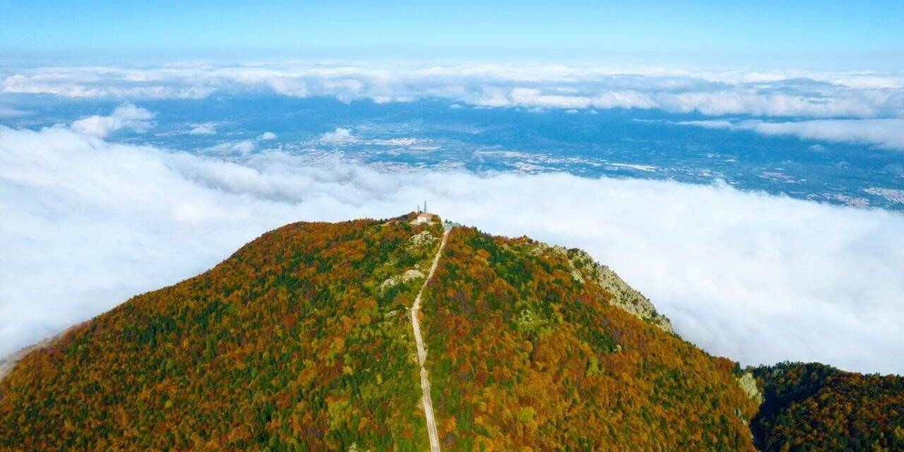 Uludağ’da sonbahar güzelliği havadan görüntülendi