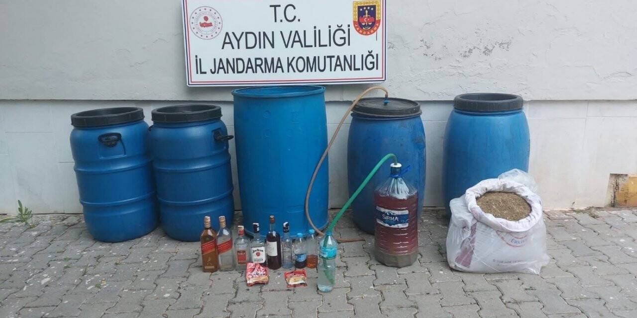Bozdoğan’da 530 litre el yapımı içki ele geçirildi