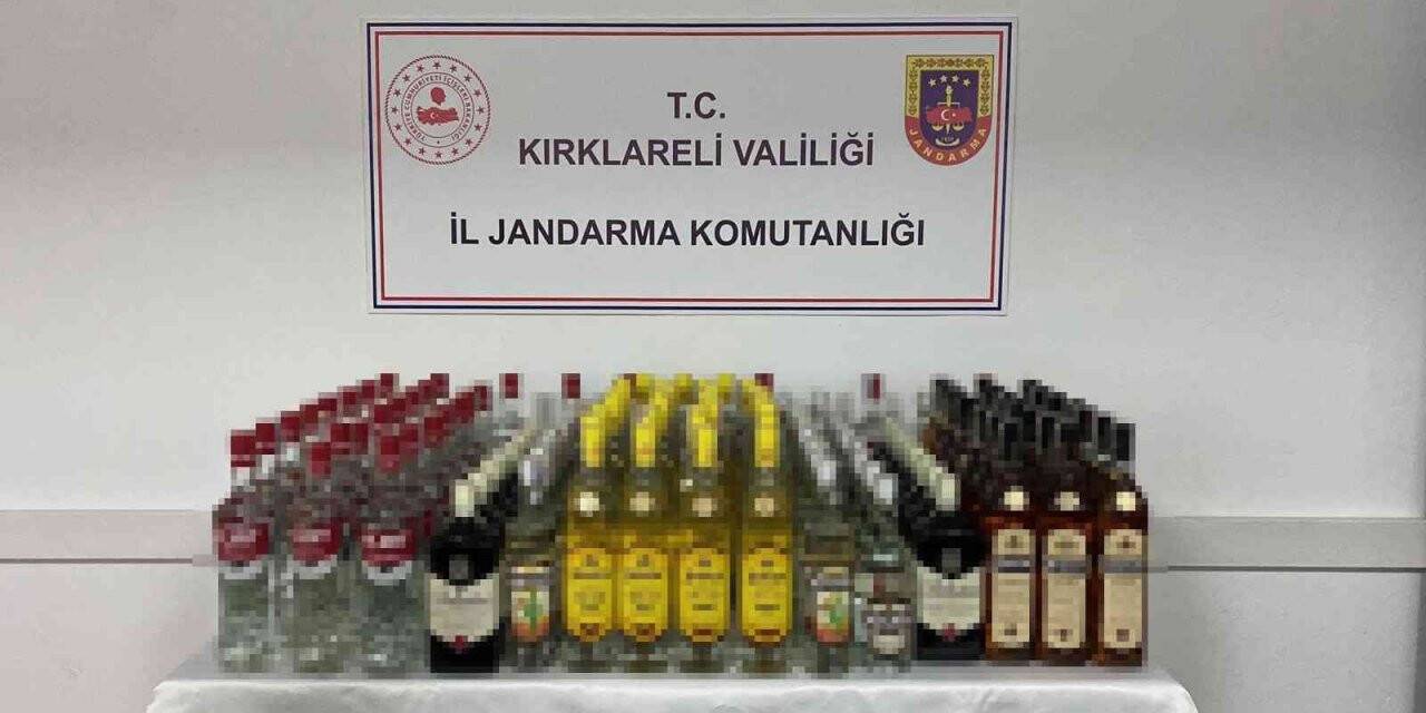 Kırklareli’nde yarım ton kaçak içki ele geçirildi: 6 gözaltı