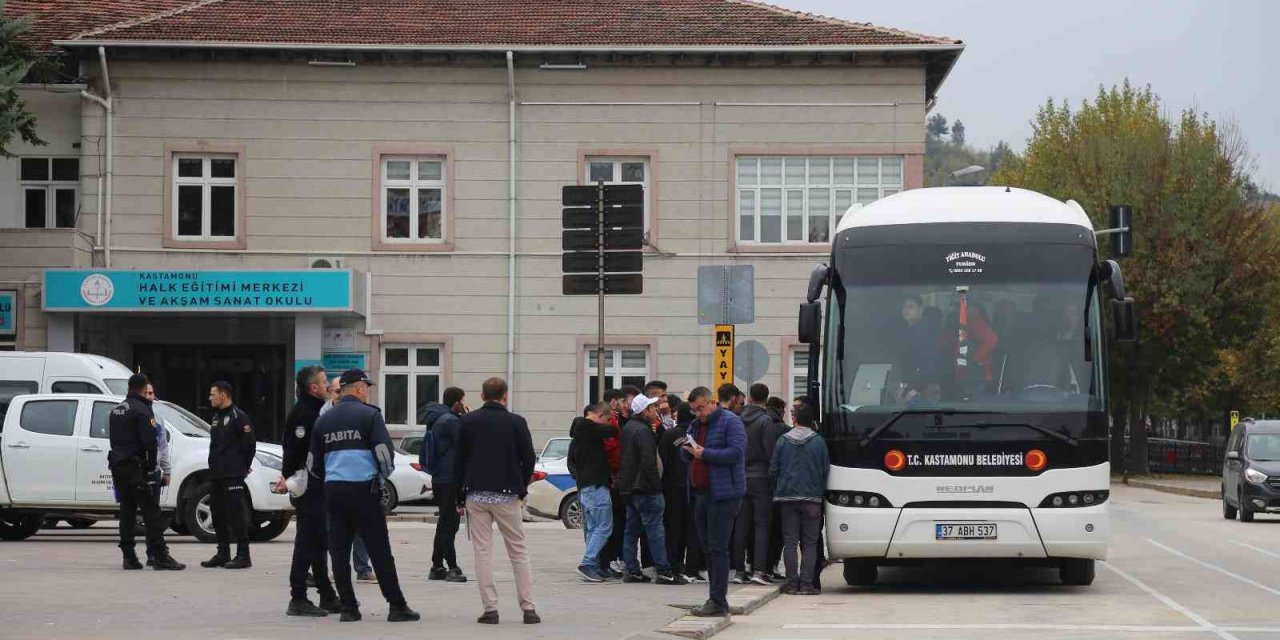 Kastamonuspor taraftarlarının Galatasaray heyecanı