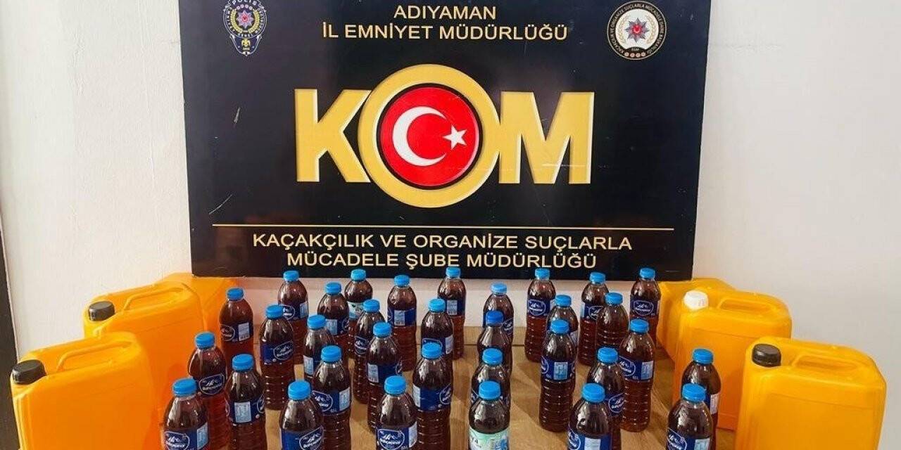 Adıyaman’da kaçak alkol ele geçirildi