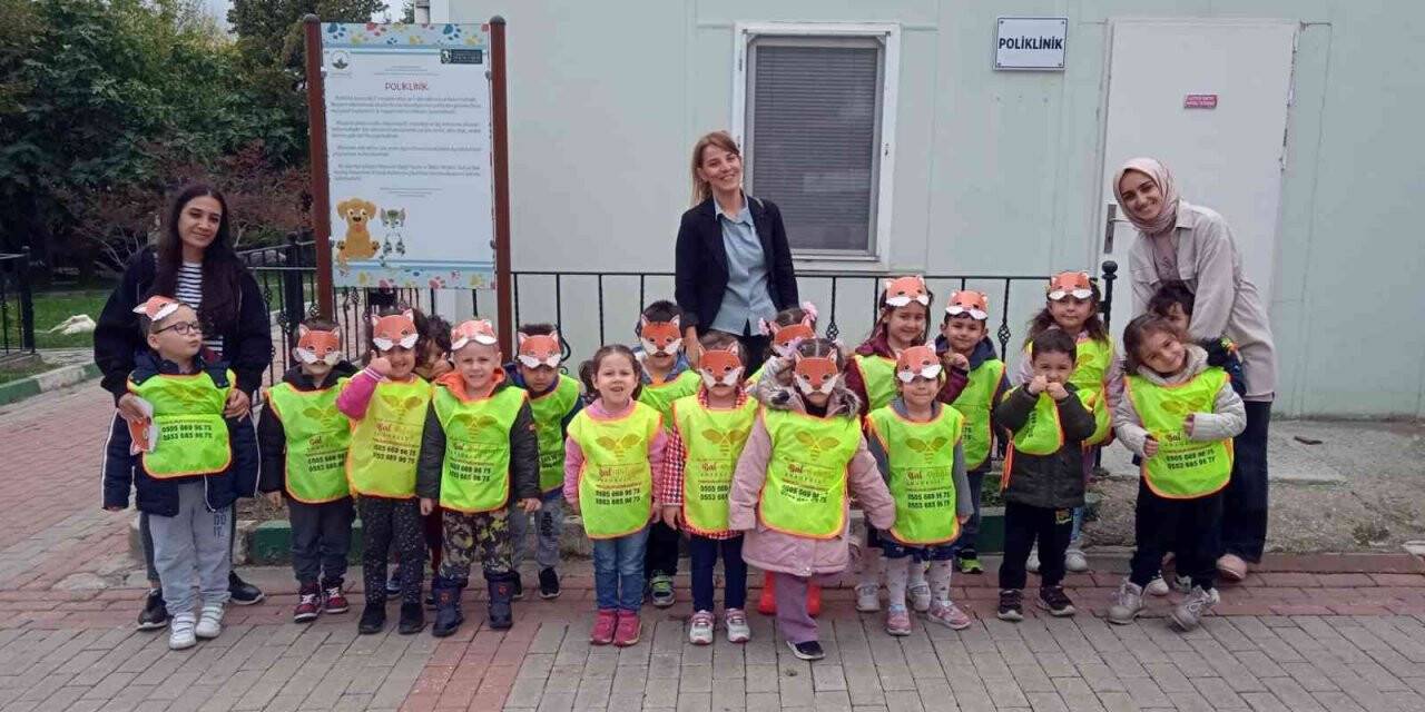 Osmangazi’de minik öğrencilerden can dostlarına ziyaret