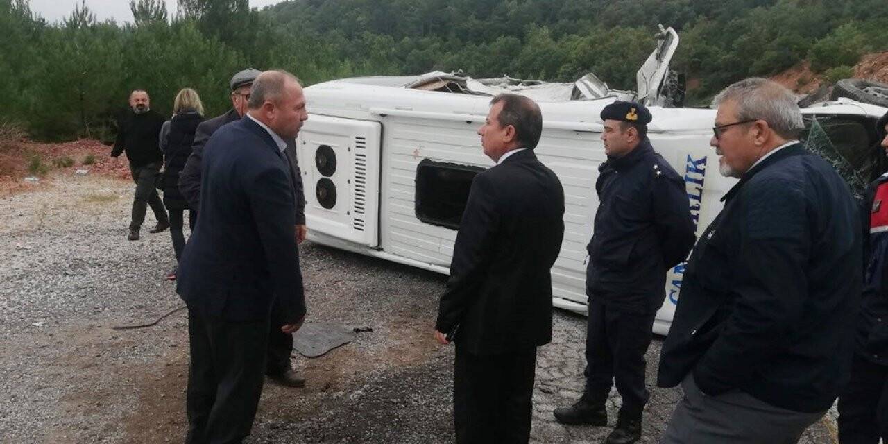 Kaymakam Gürdal, kaza yerinde incelemelerde bulundu