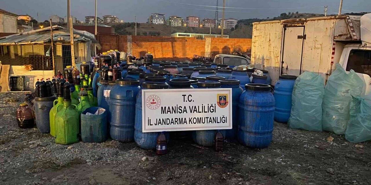 Manisa’da 16,5 ton kaçak şarap ele geçirildi