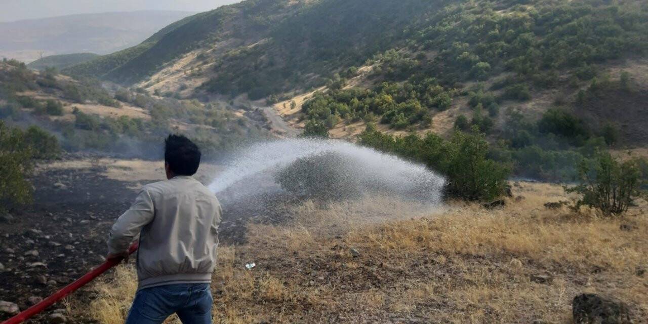 Bingöl’de çıkan örtü yangını söndürüldü