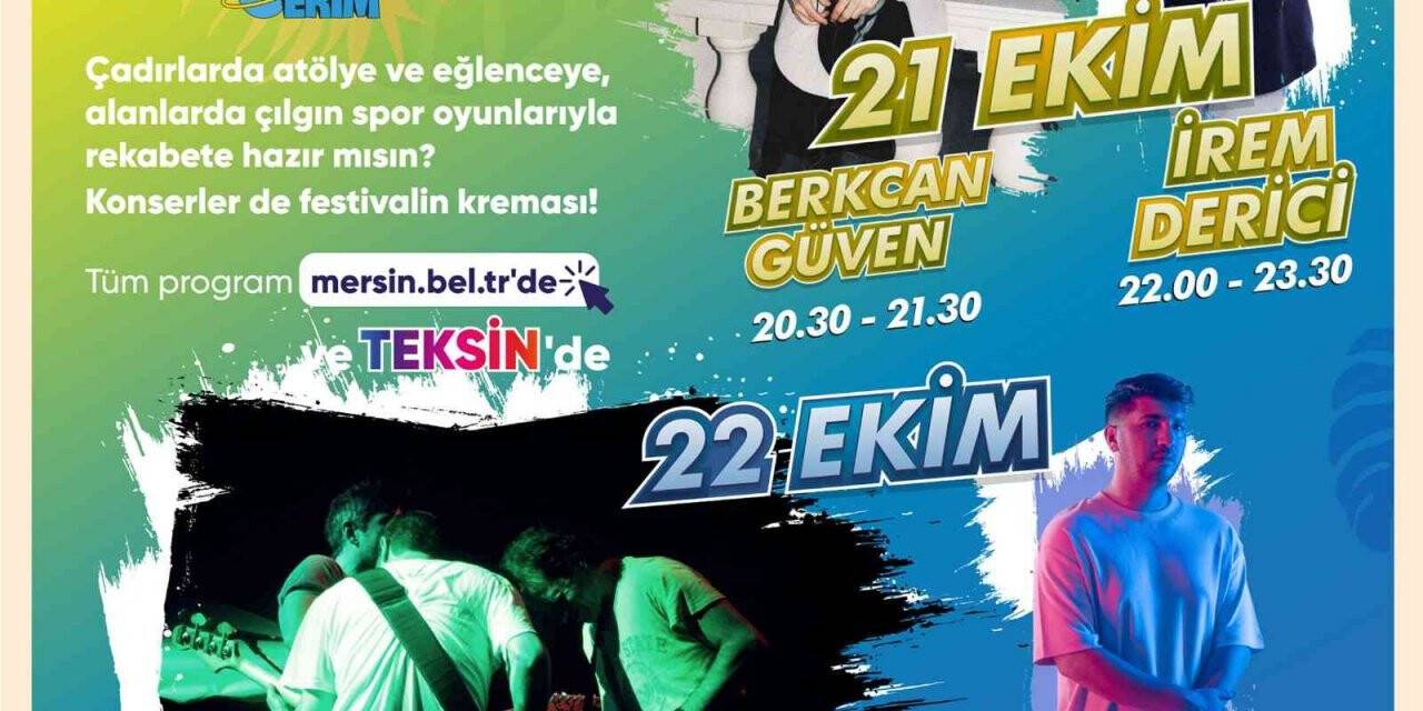 Mersin Gençlik Festivali 21-22 Ekim’de