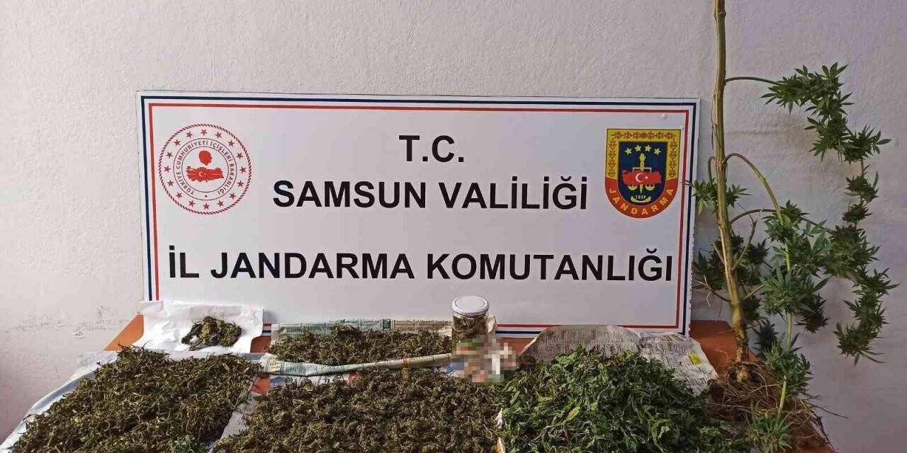 Jandarma 2 kilo 152 gram esrar ele geçirdi: 2 gözaltı