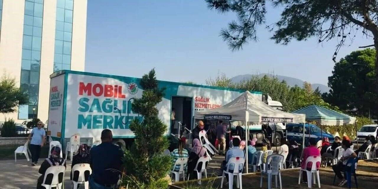 Kepez’in, Mobil Sağlık Merkezi ilçe ilçe kanser taraması yapıyor