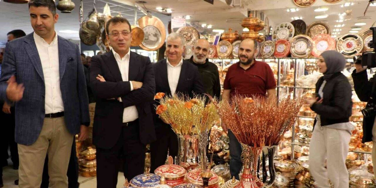 İBB Başkanı İmamoğlu Erzincan’da esnafla buluştu