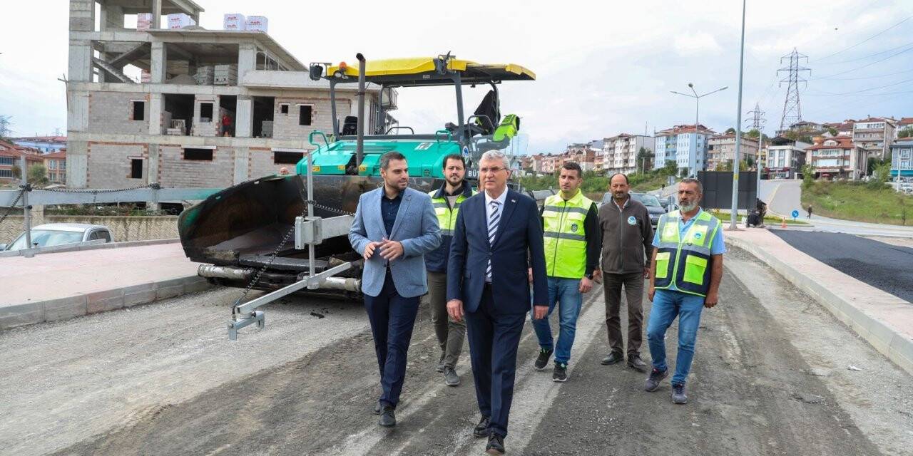 3 ilçenin bağlantı sağlayan yolda çalışmalar devam ediyor