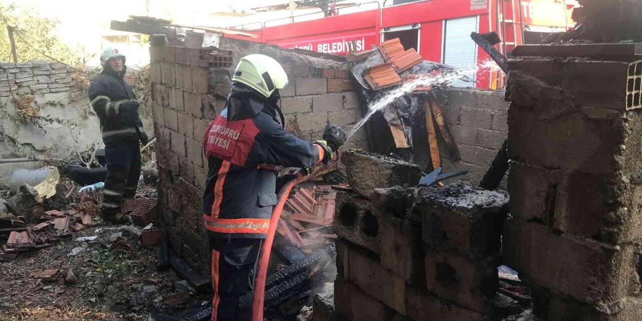 Edirne’de kullanılmayan evin kömürlüğünde yangın çıktı