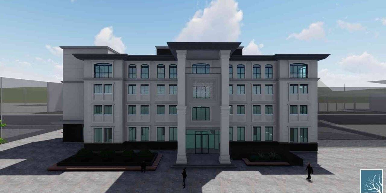 Yeni belediye hizmete binası inşaatı devam ediyor