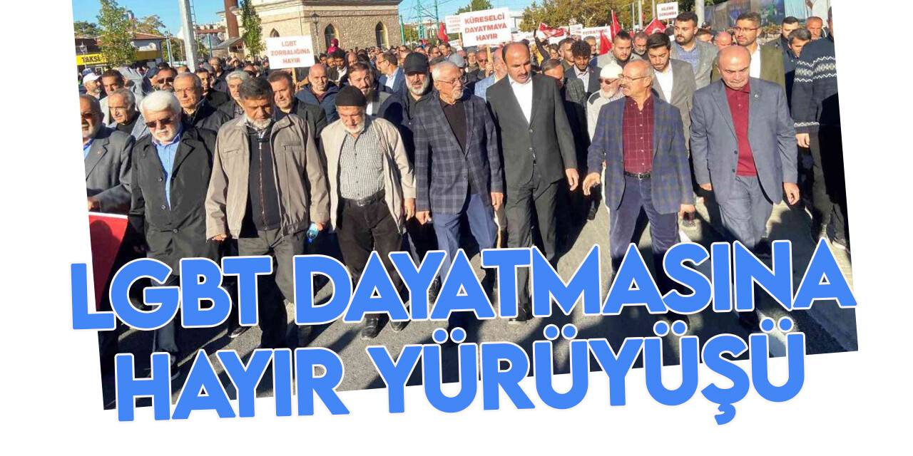 Konya’da LGBT’ye karşı aile yürüyüşü
