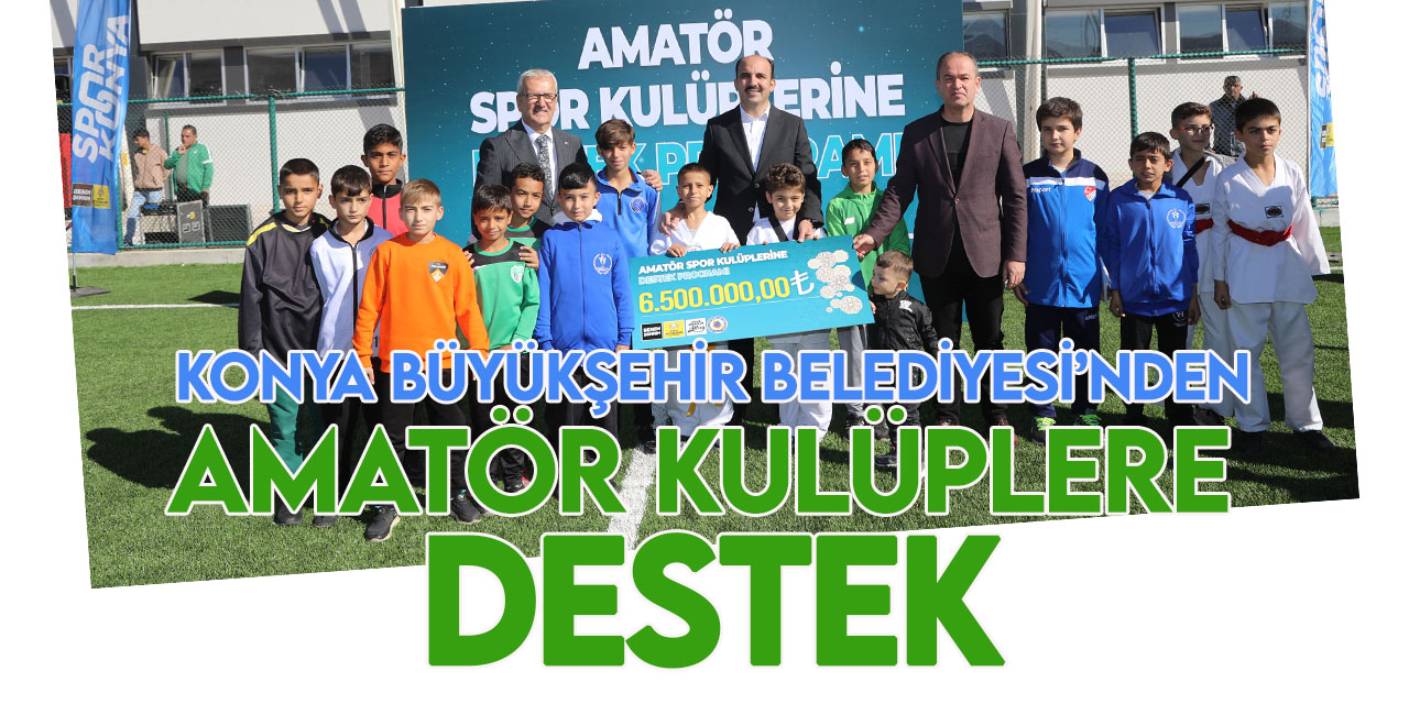 Konya Büyükşehir Belediyesi'nden amatör kulüplere malzeme desteği